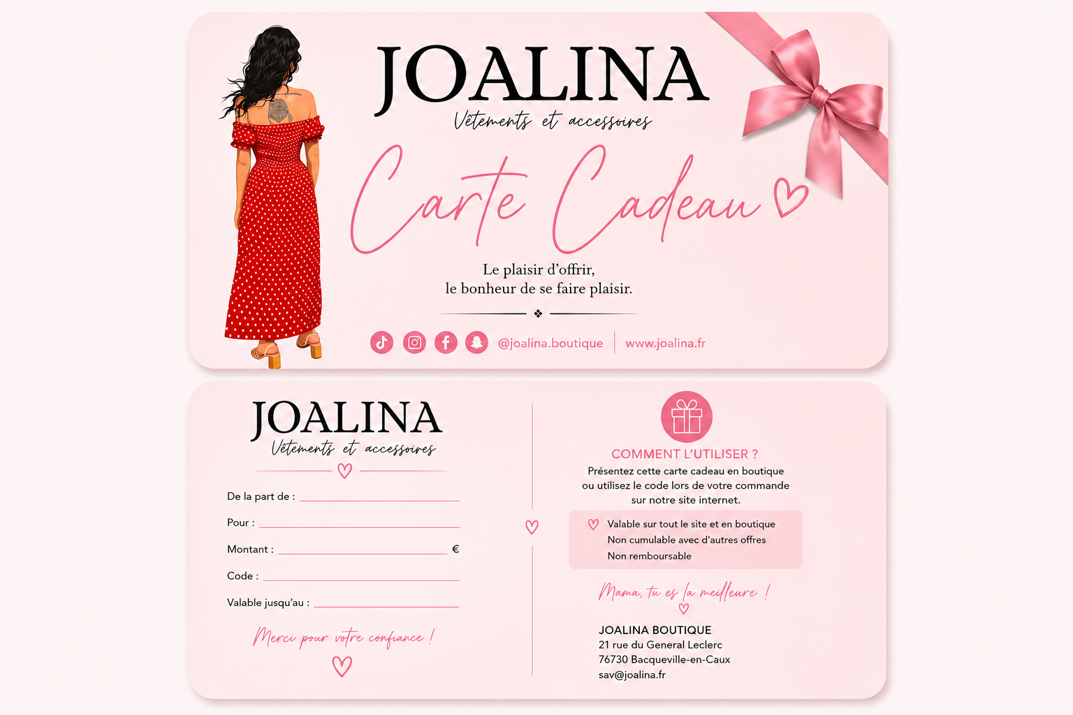 E-Carte cadeau Joalina