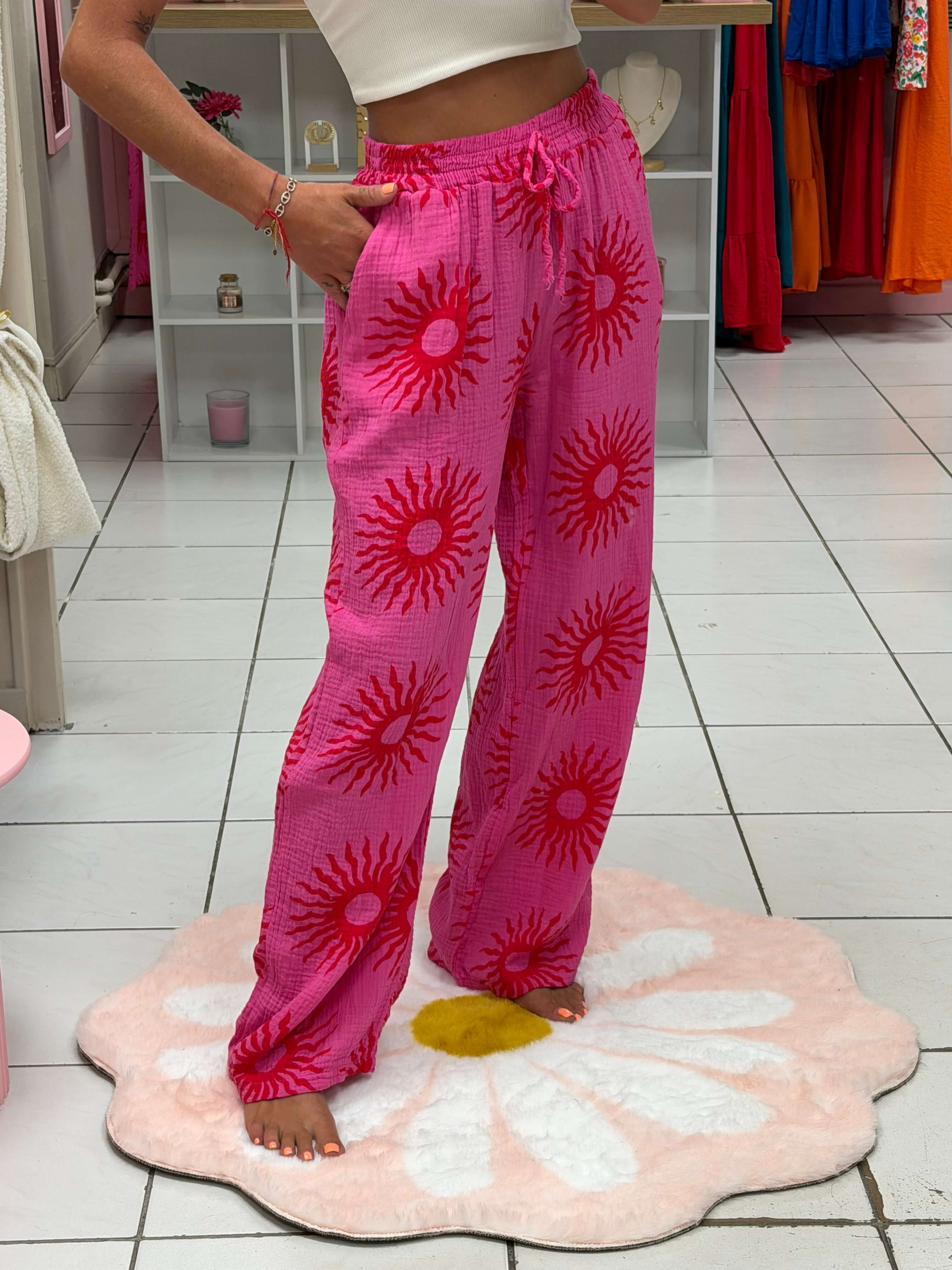 Pantalon gaze de coton - Soleya