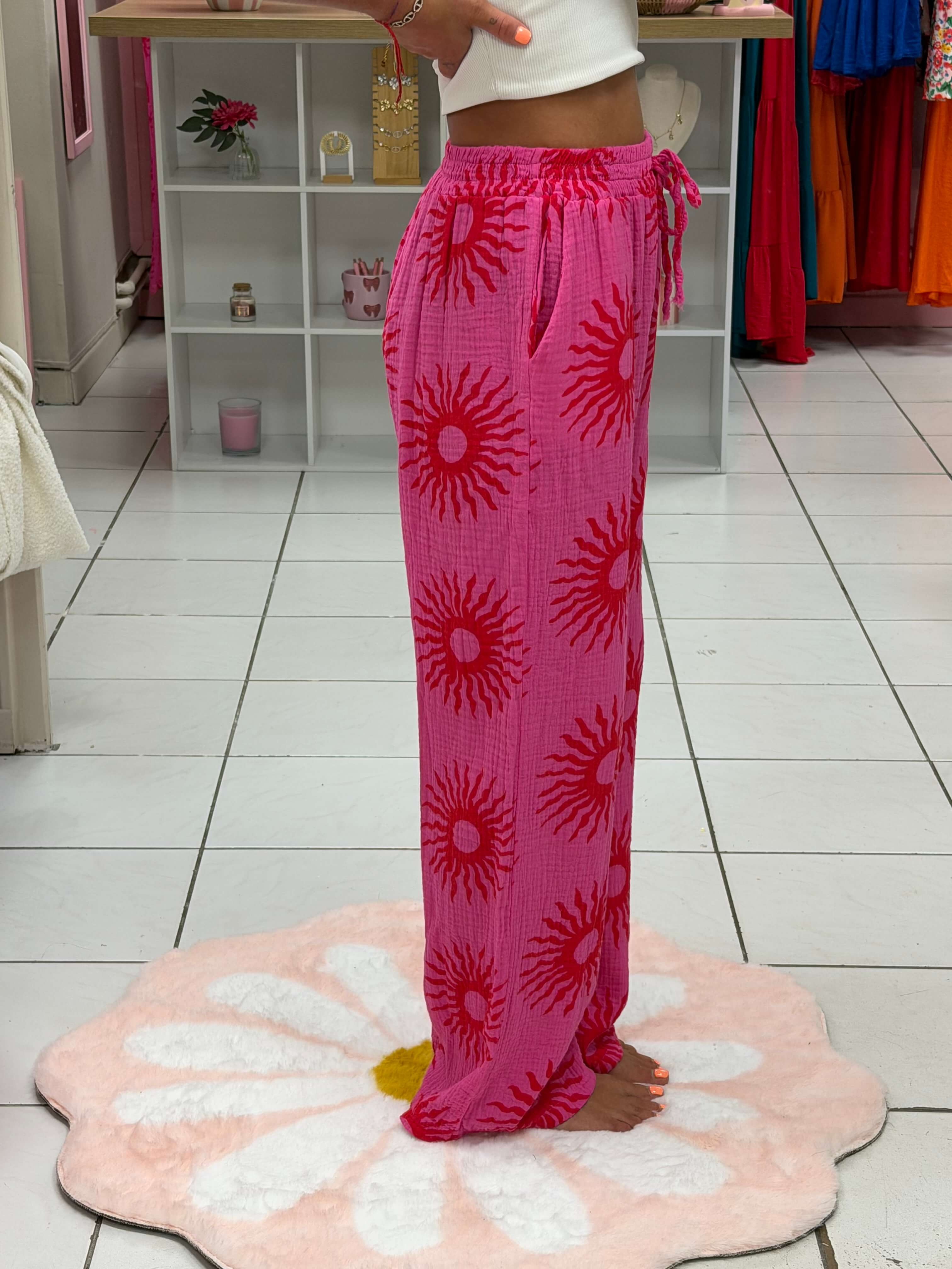 Pantalon gaze de coton - Soleya