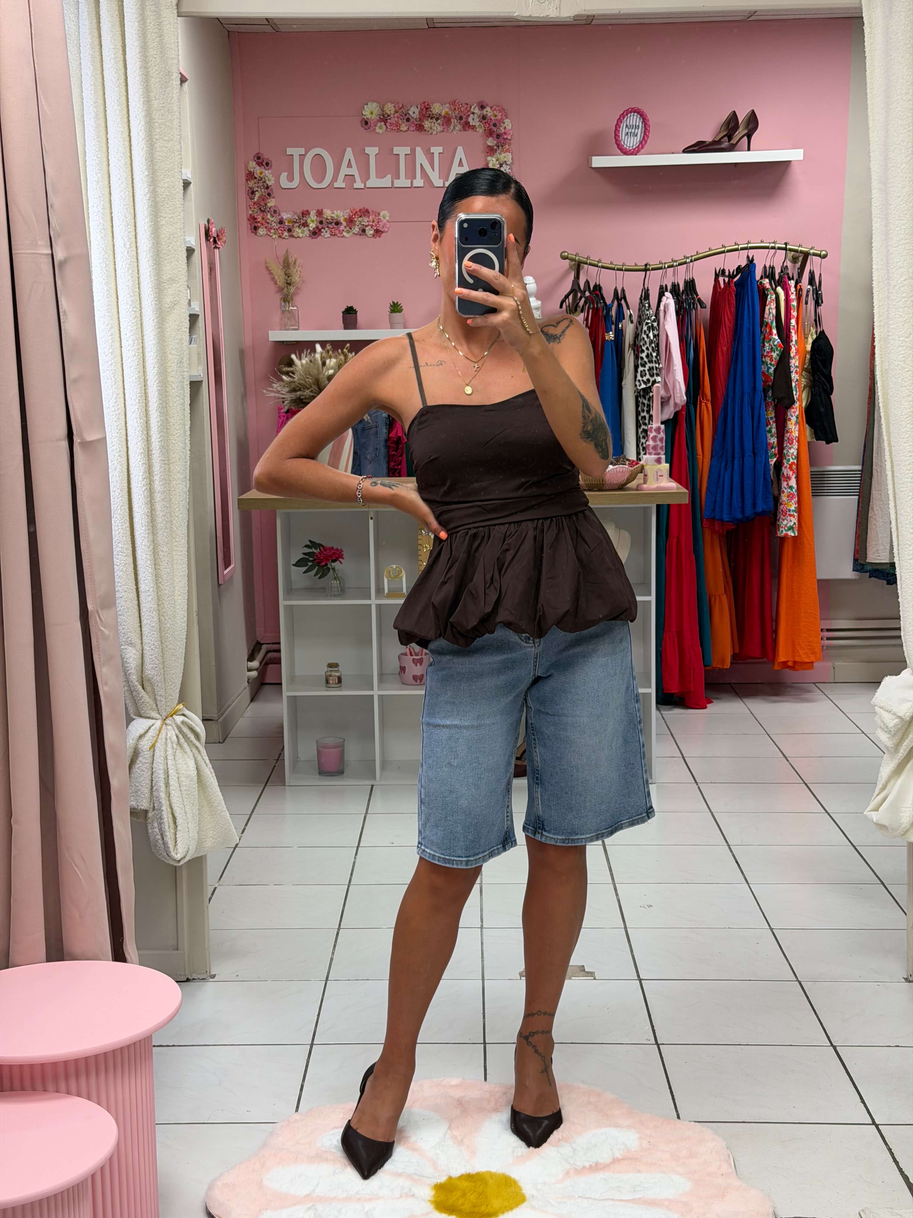 Top bretelle réglable avec coque - Siana