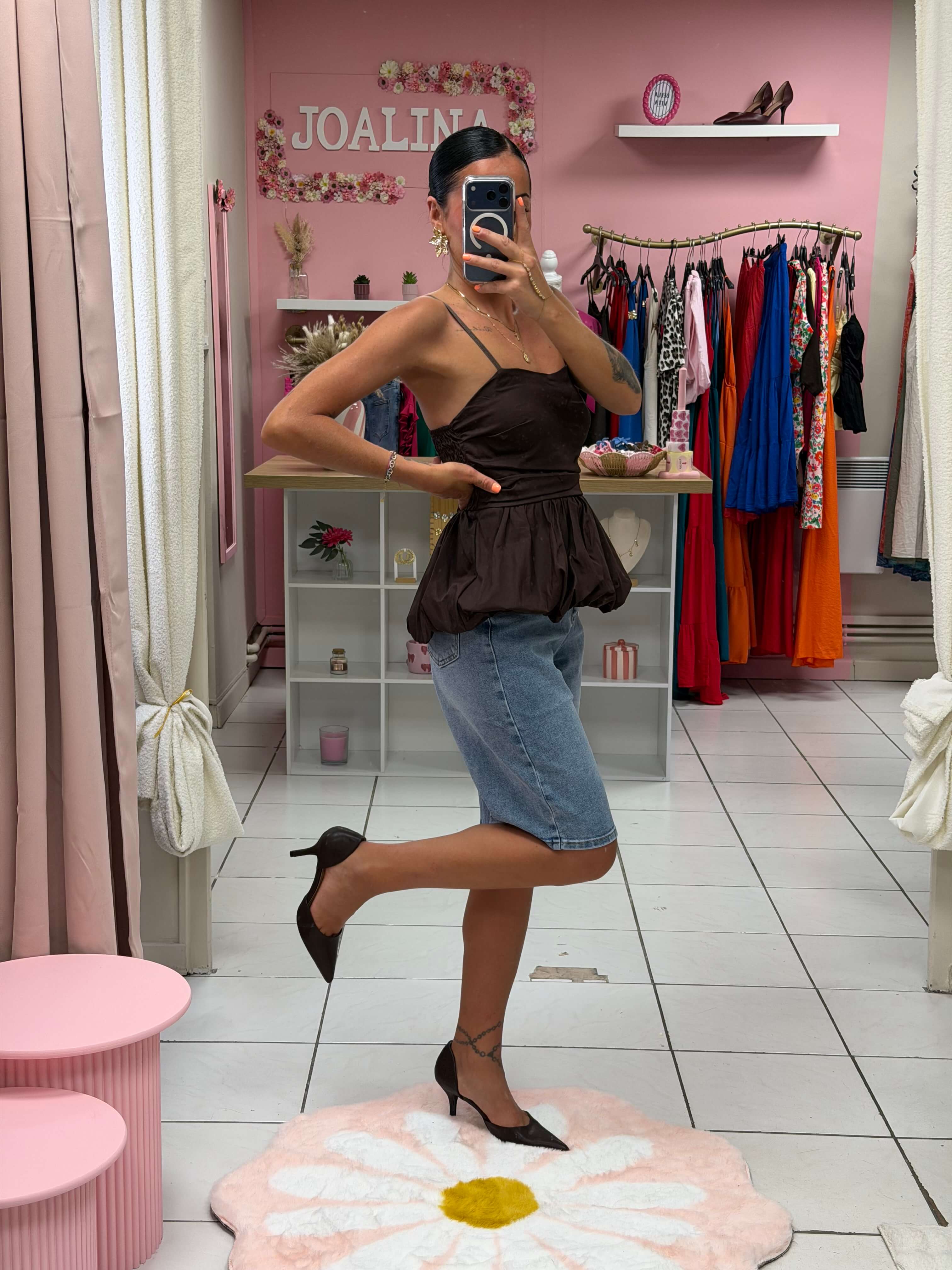 Top bretelle réglable avec coque - Siana