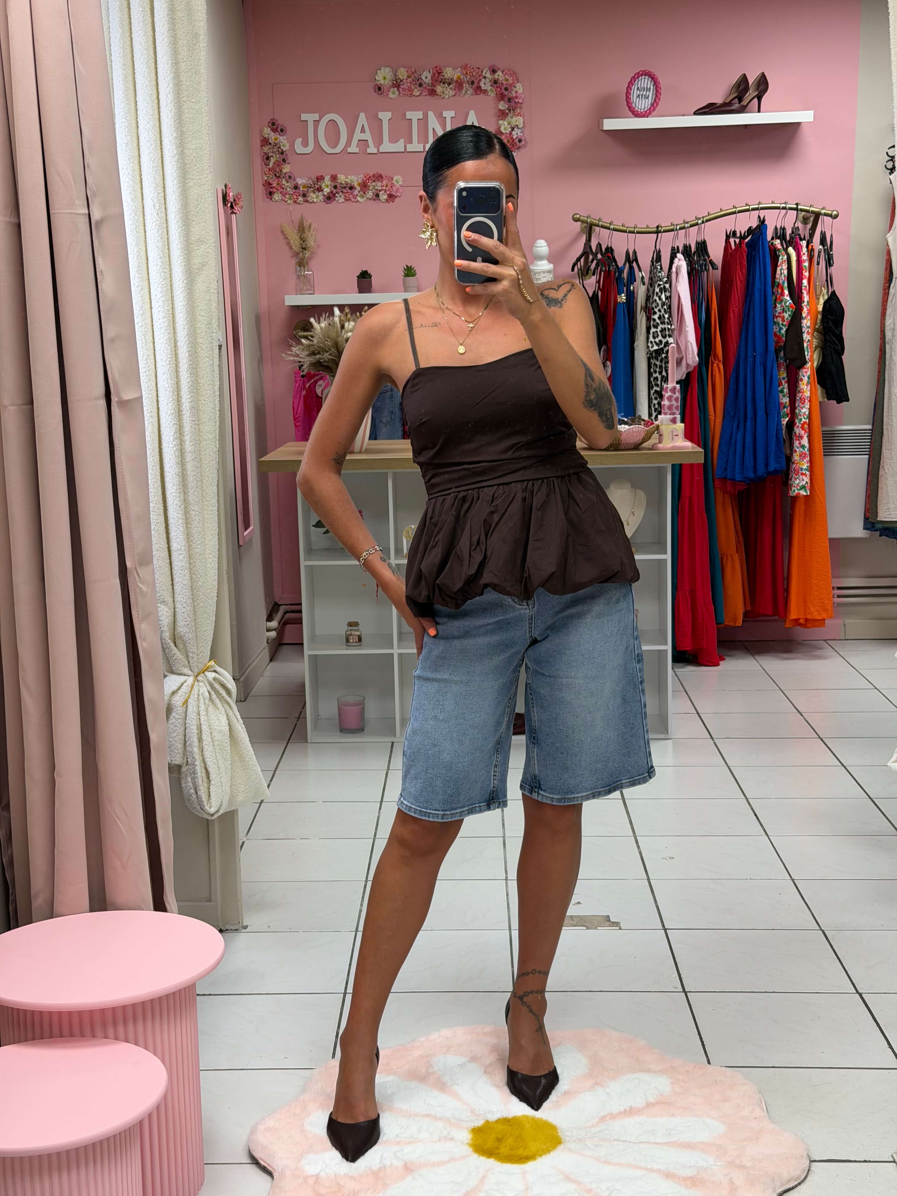 Top bretelle réglable avec coque - Siana