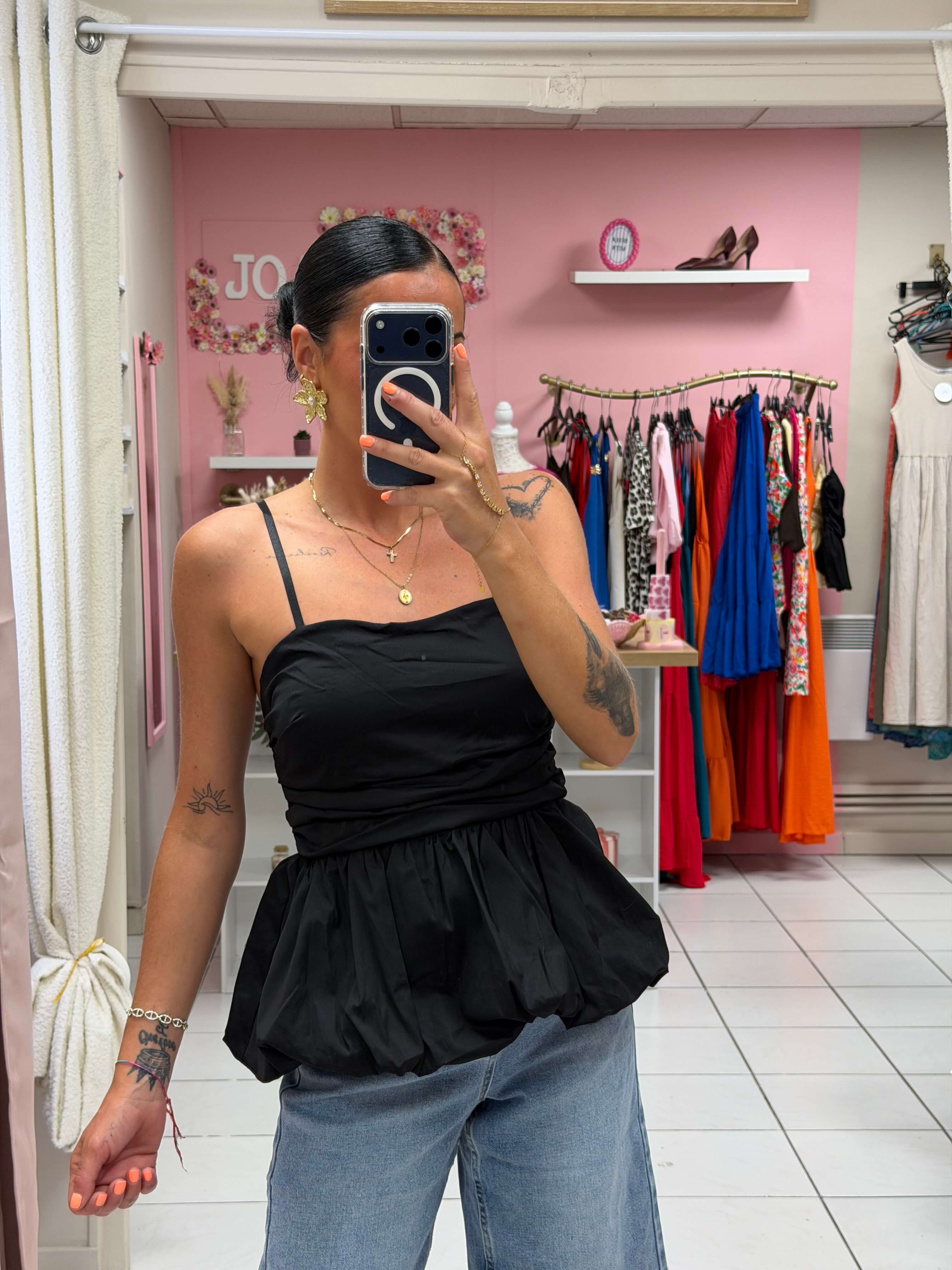 Top bretelle réglable avec coque - Siana