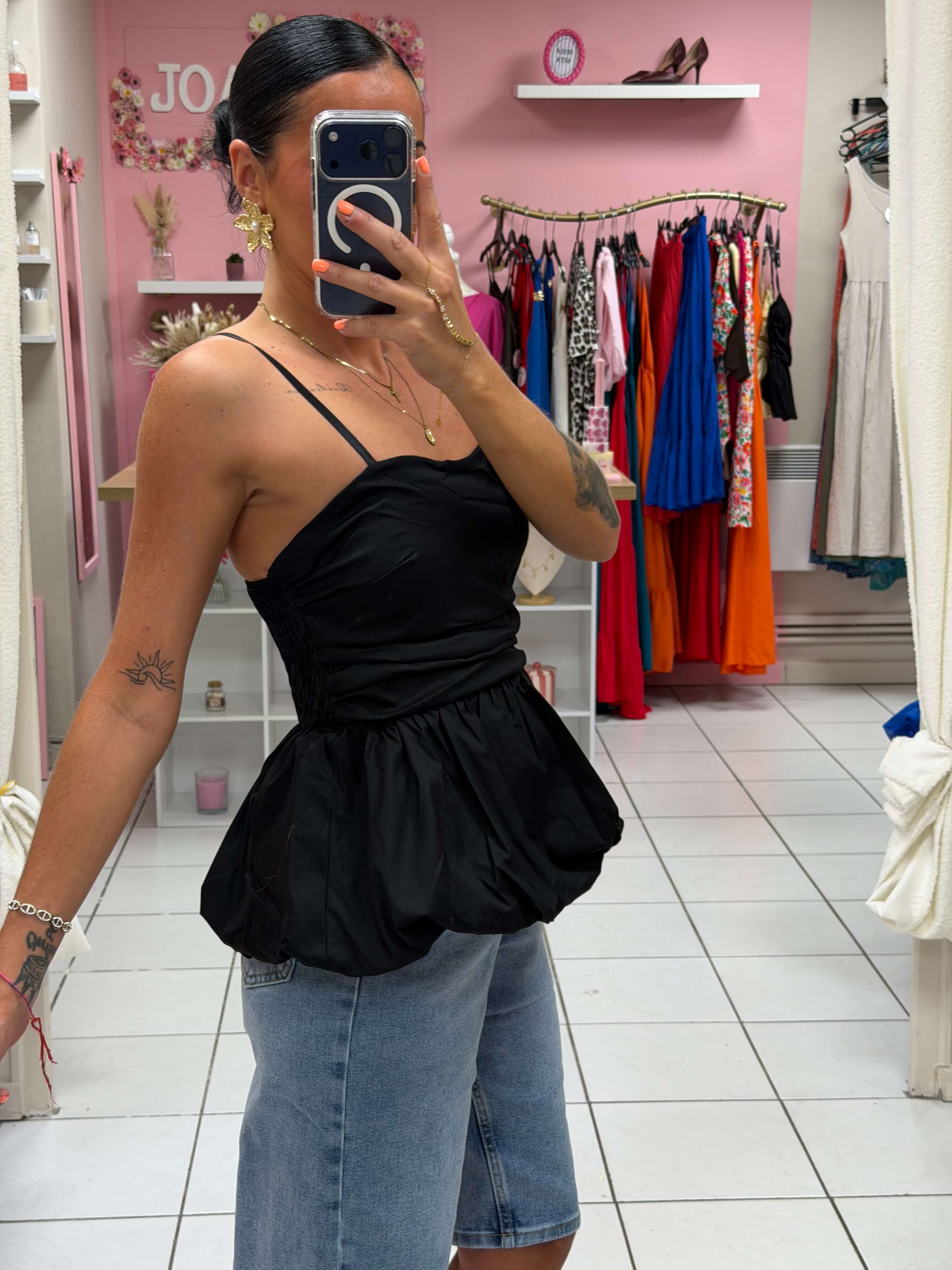 Top bretelle réglable avec coque - Siana