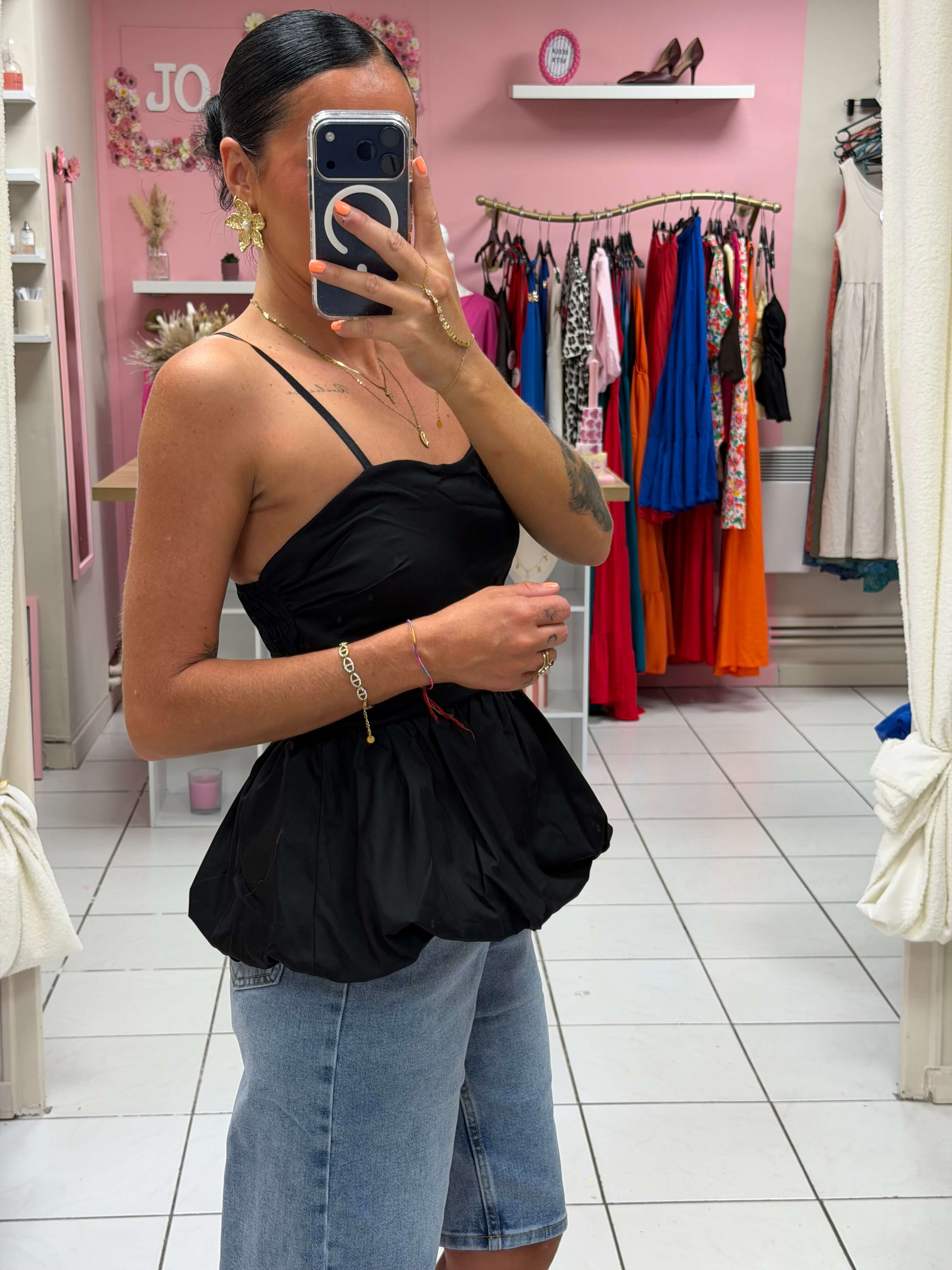 Top bretelle réglable avec coque - Siana