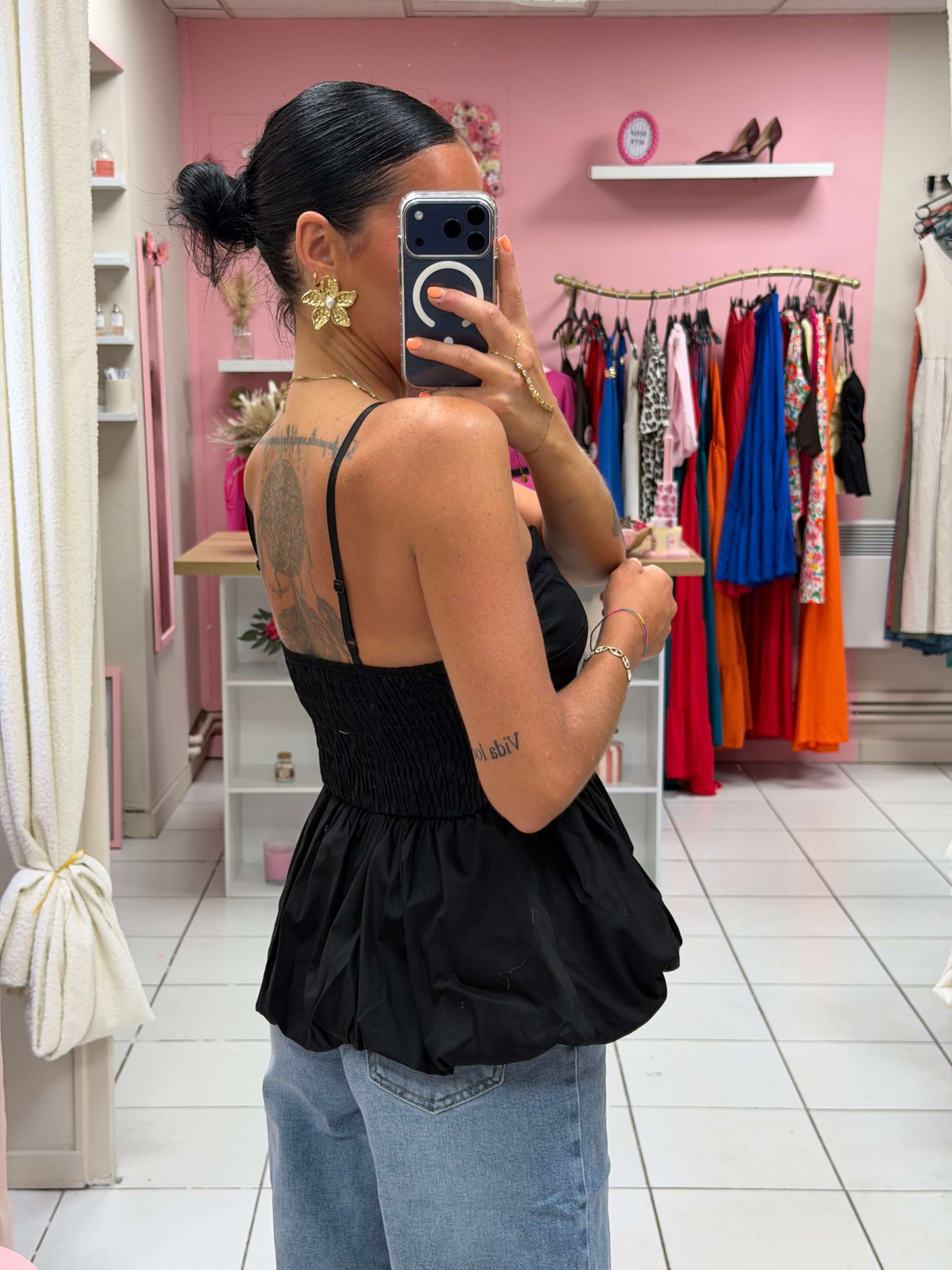 Top bretelle réglable avec coque - Siana