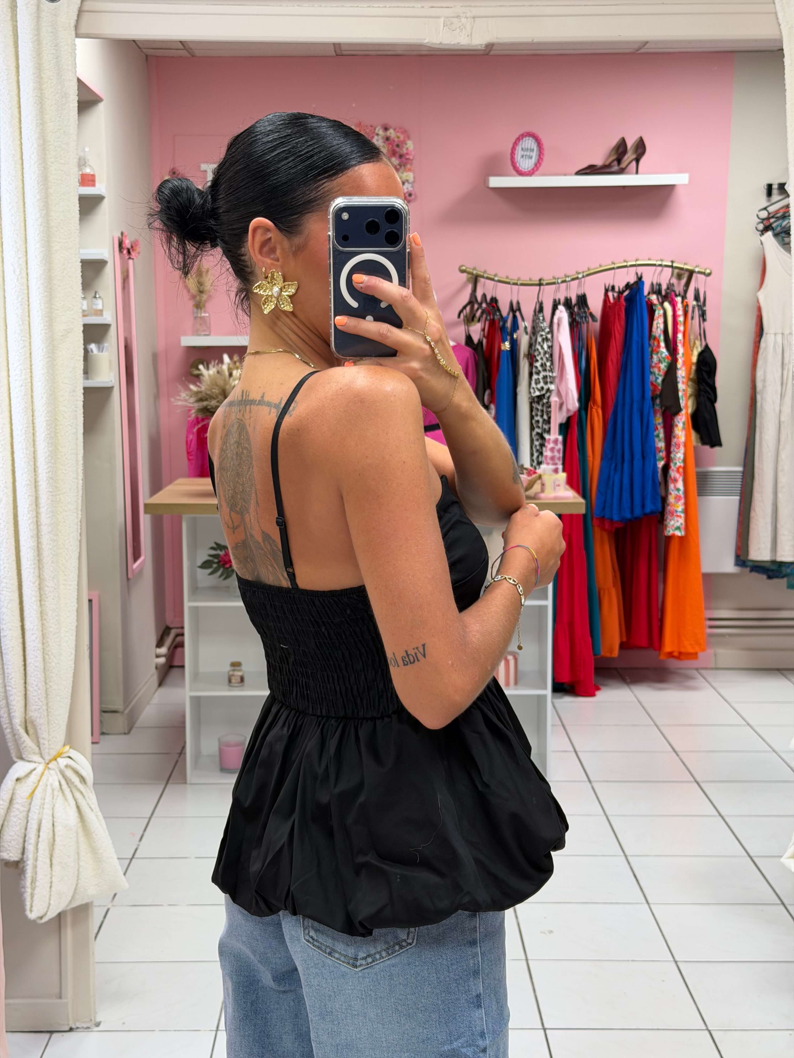 Top bretelle réglable avec coque - Siana