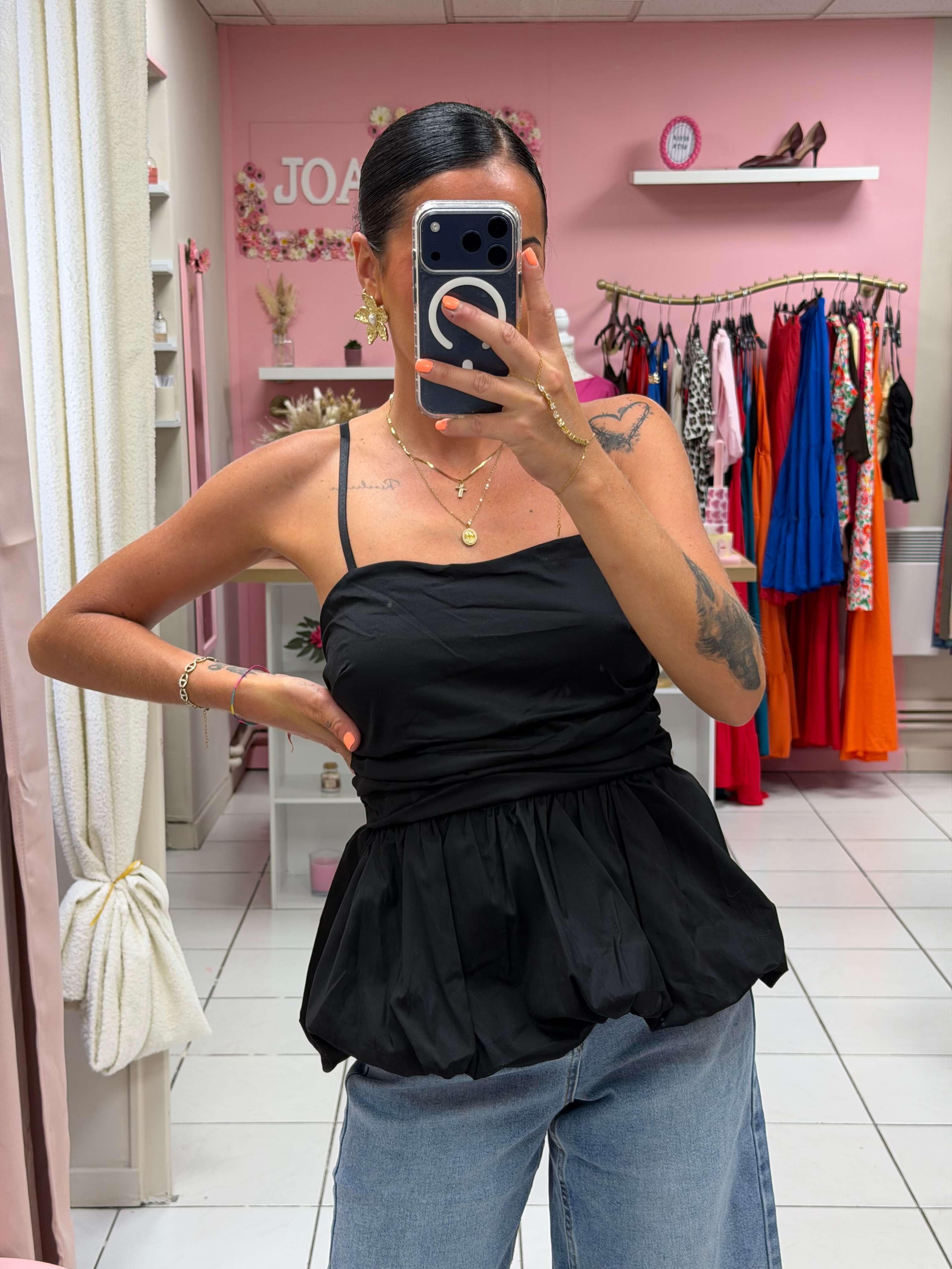 Top bretelle réglable avec coque - Siana