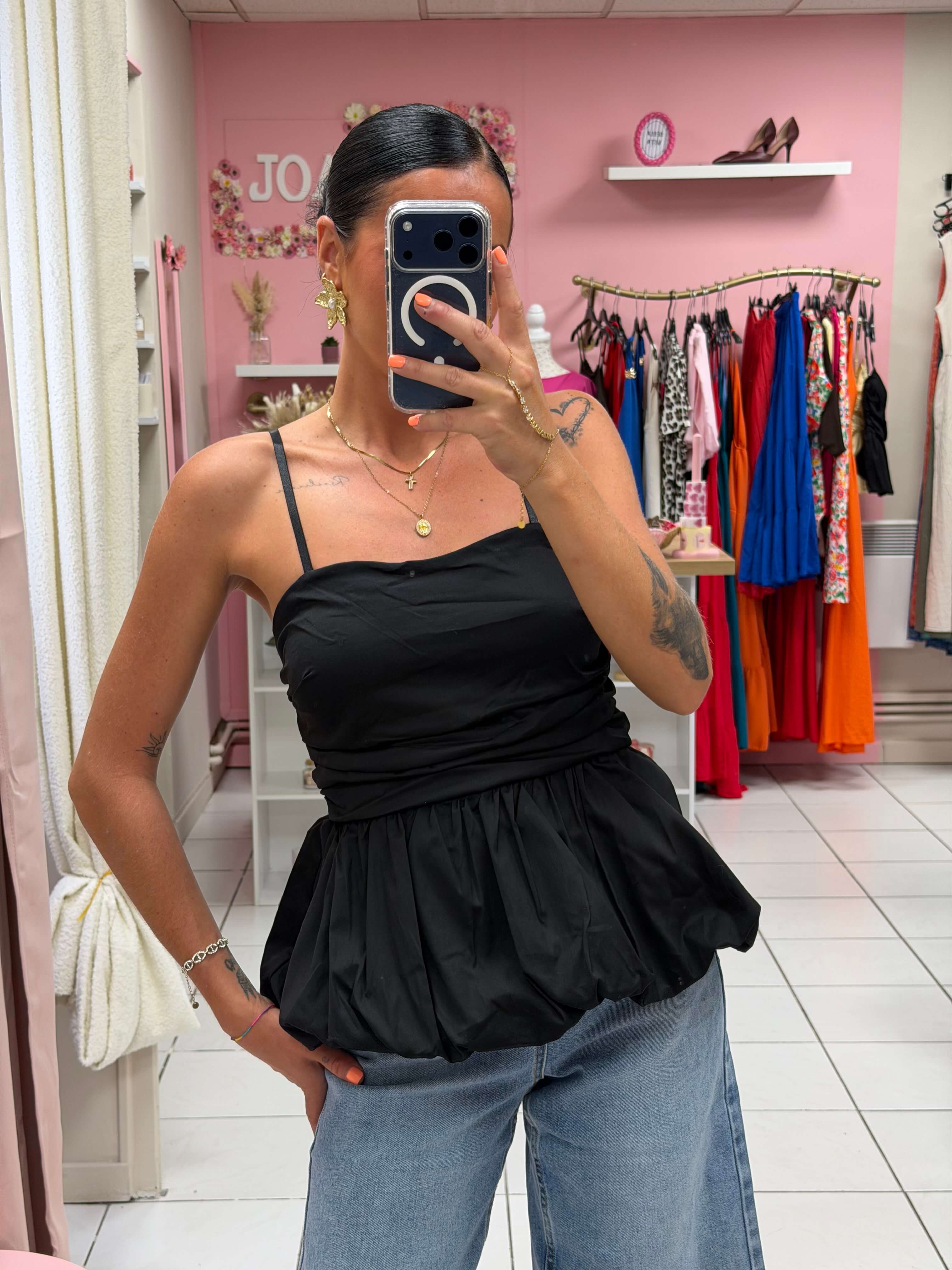 Top bretelle réglable avec coque - Siana