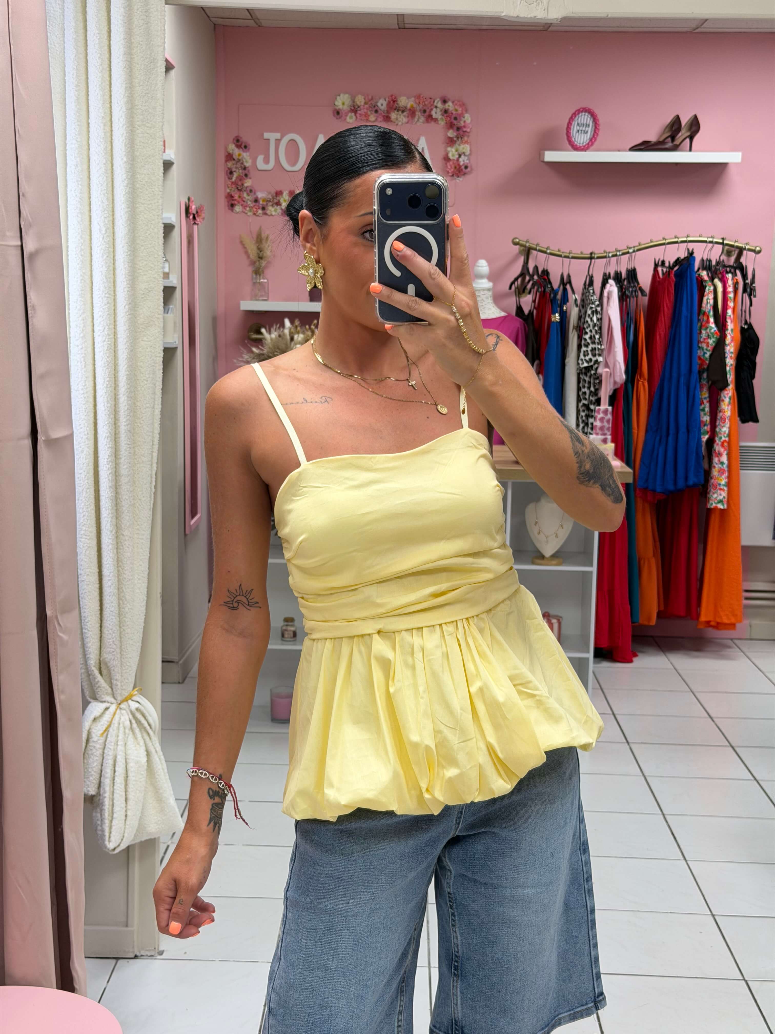 Top bretelle réglable avec coque - Siana