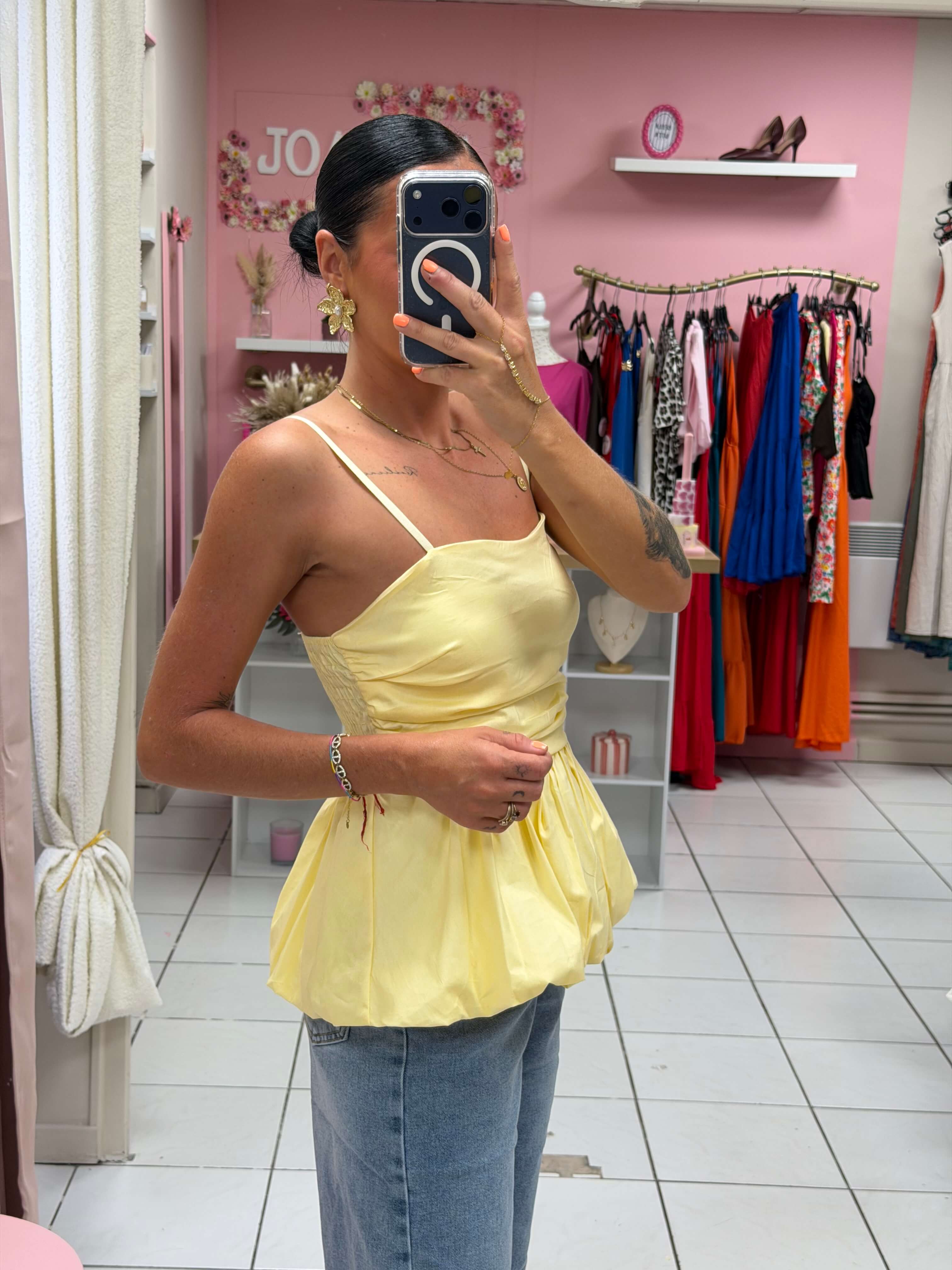 Top bretelle réglable avec coque - Siana