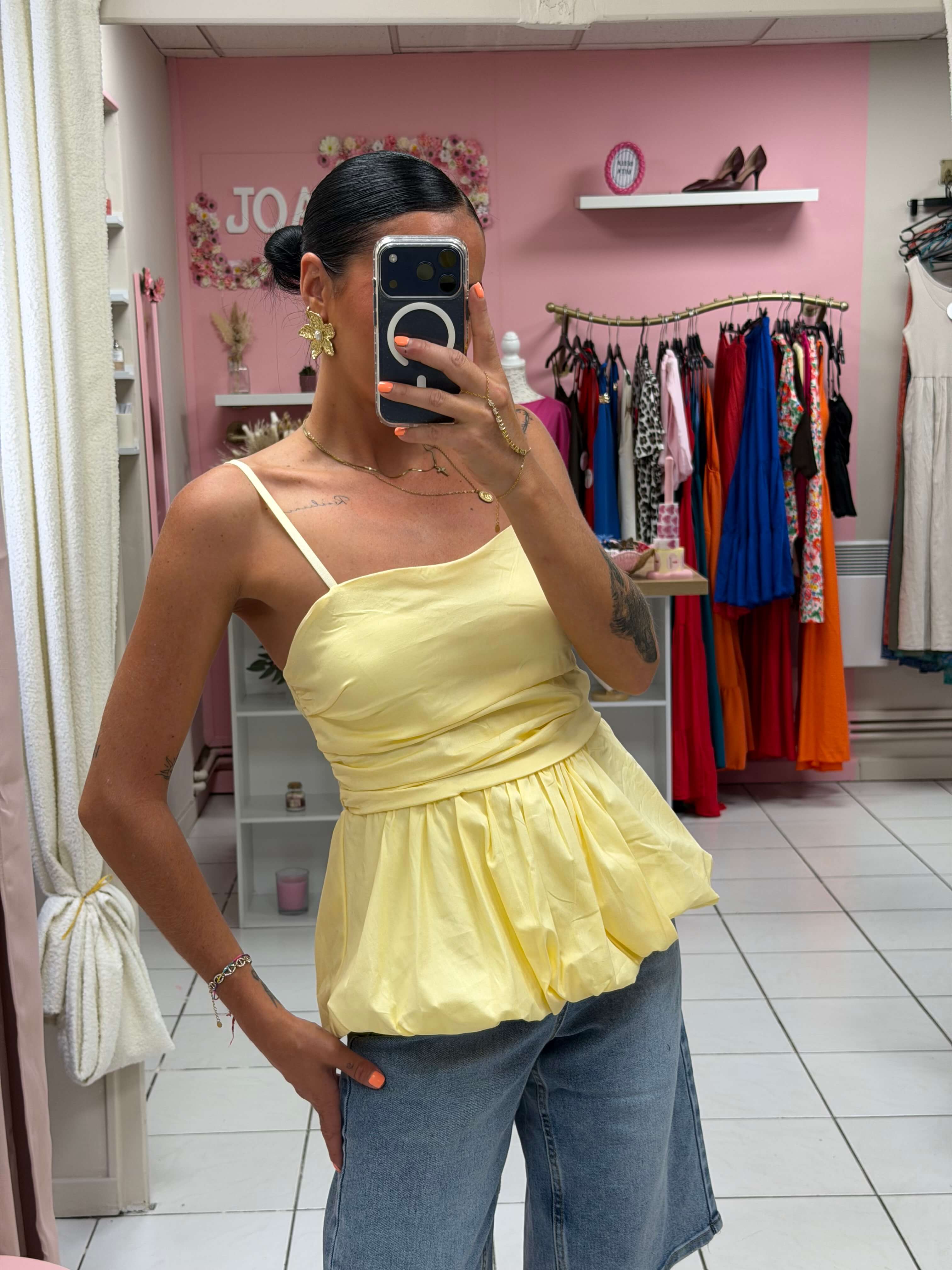 Top bretelle réglable avec coque - Siana