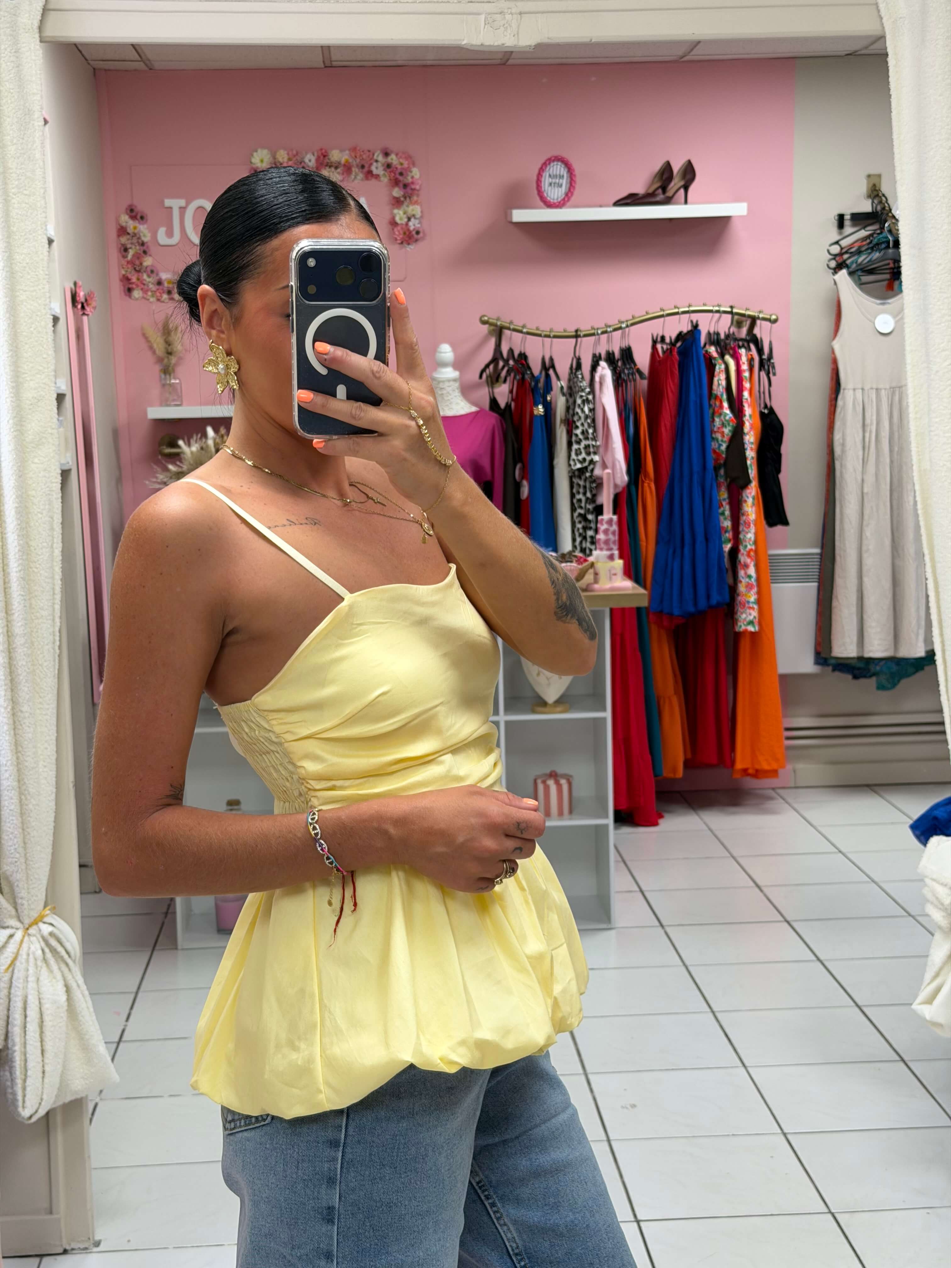 Top bretelle réglable avec coque - Siana