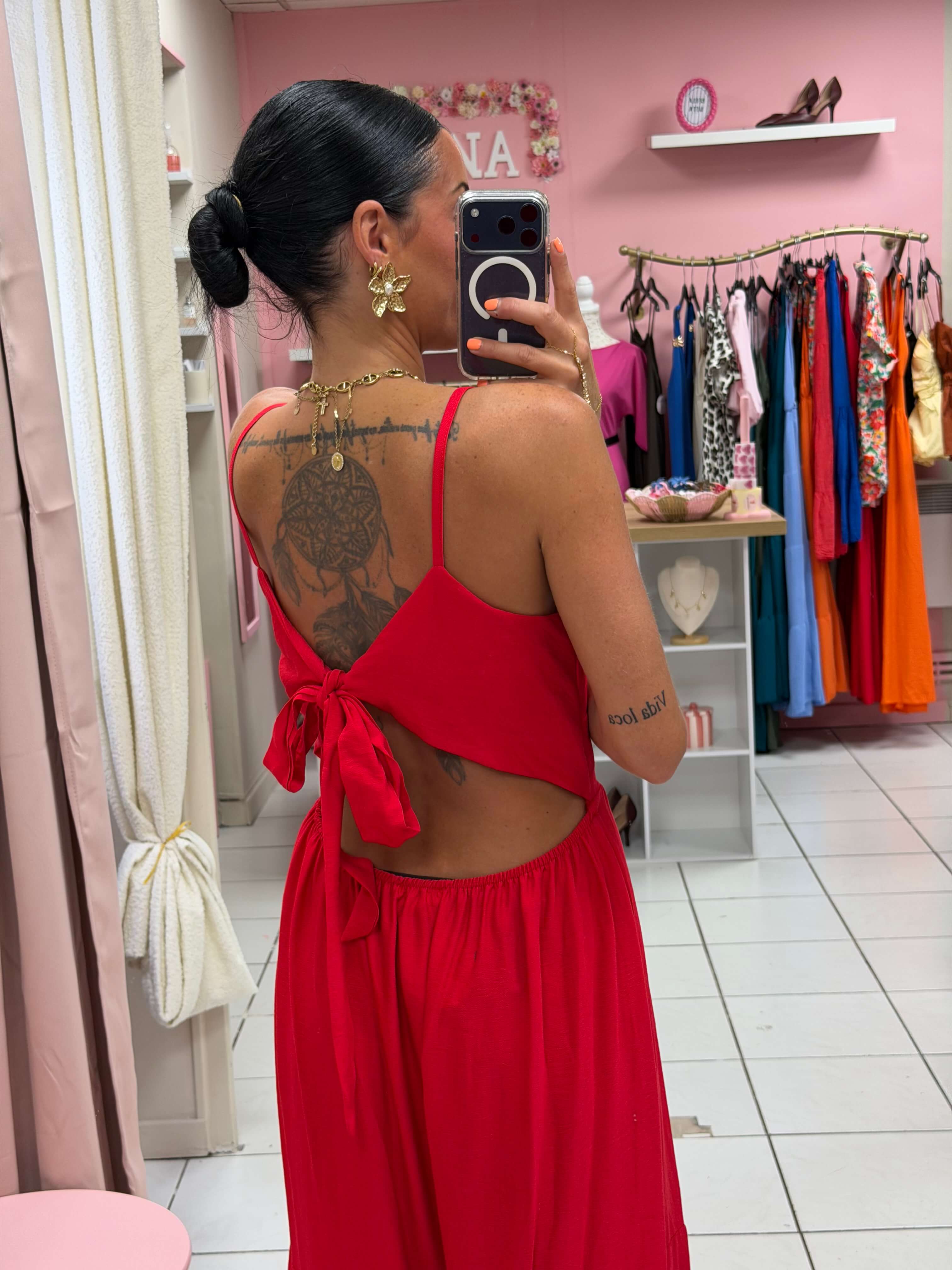 Robe dos nue avec noeud - Dolce