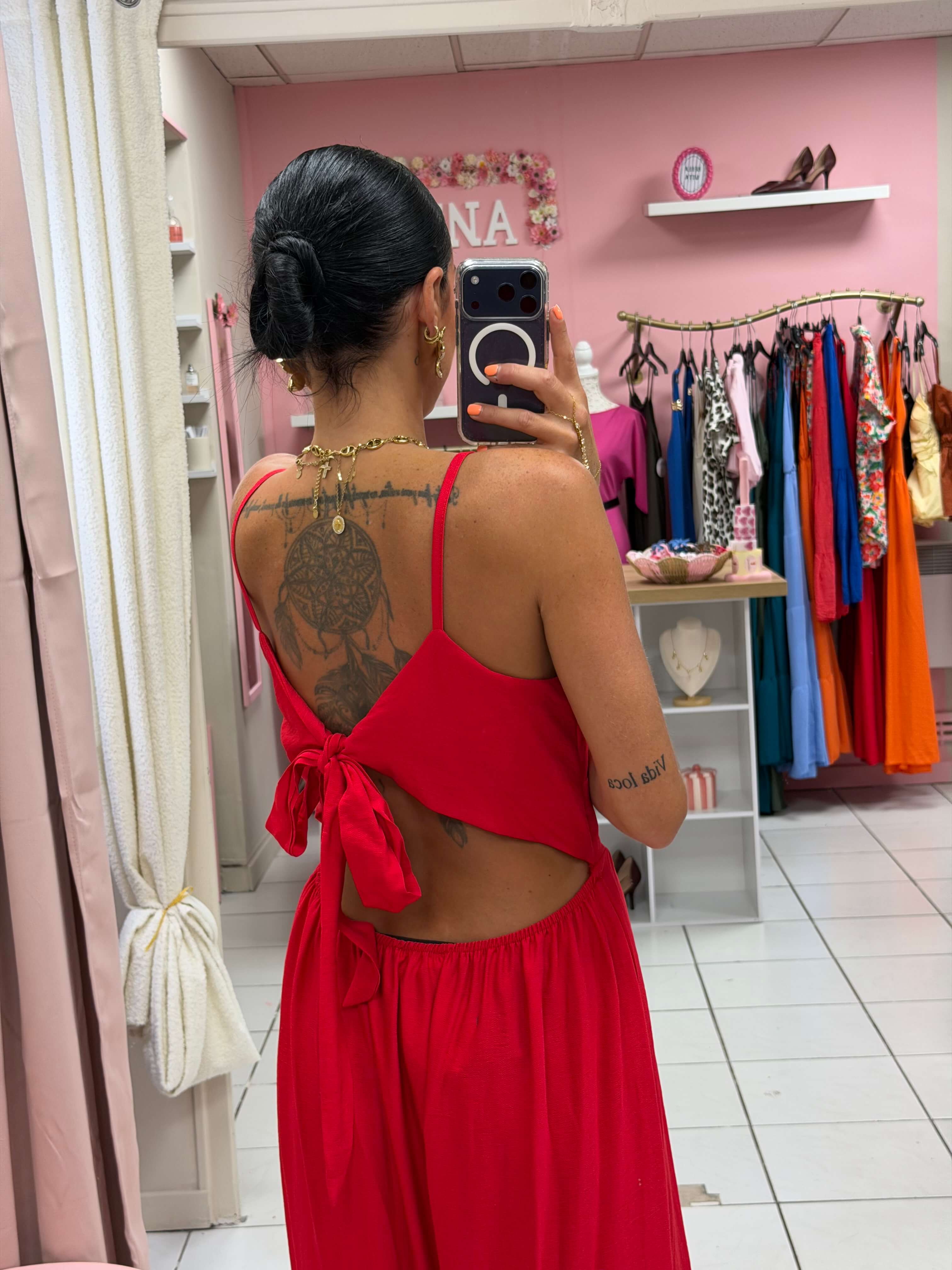 Robe dos nue avec noeud - Dolce