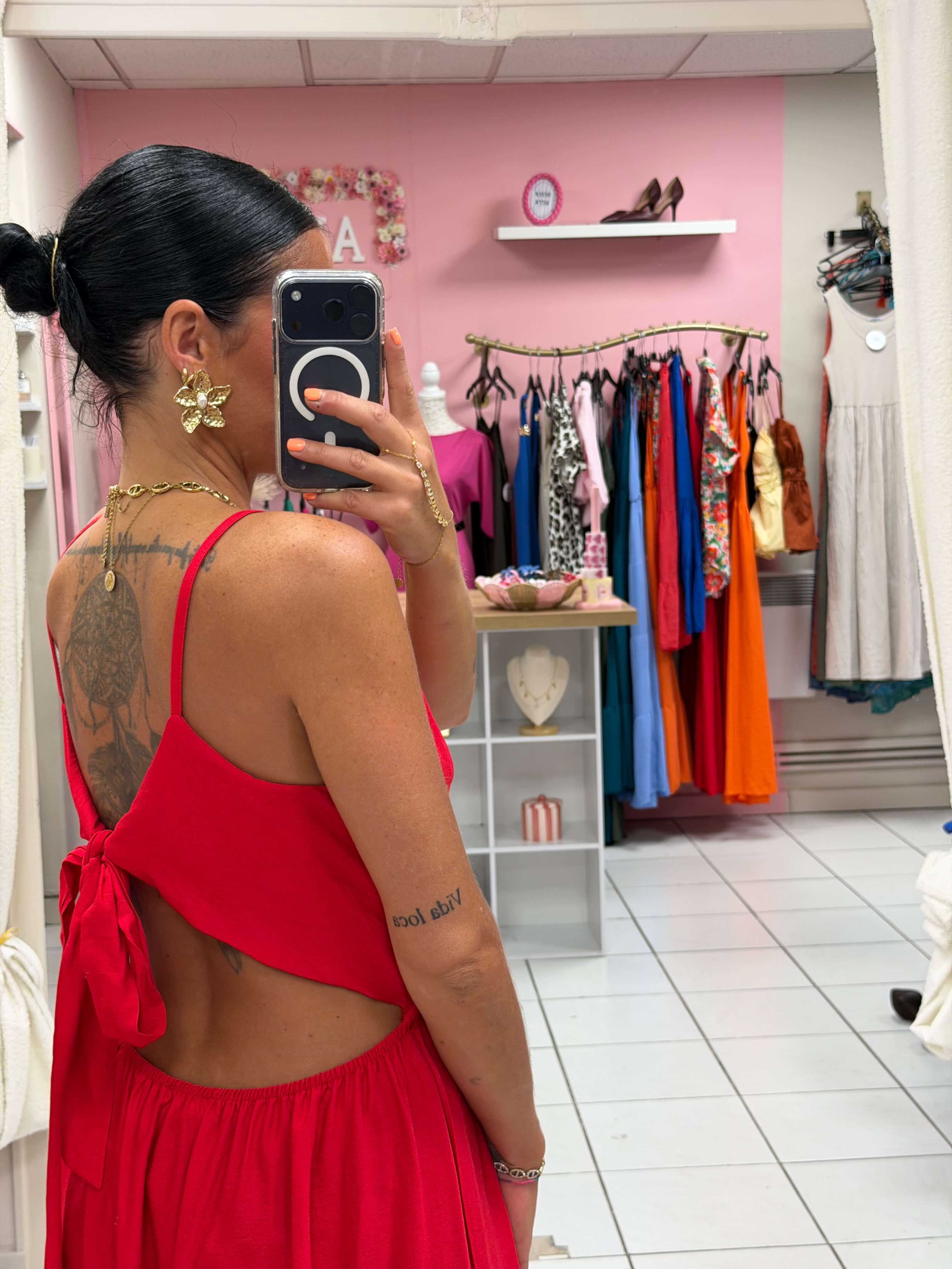 Robe dos nue avec noeud - Dolce