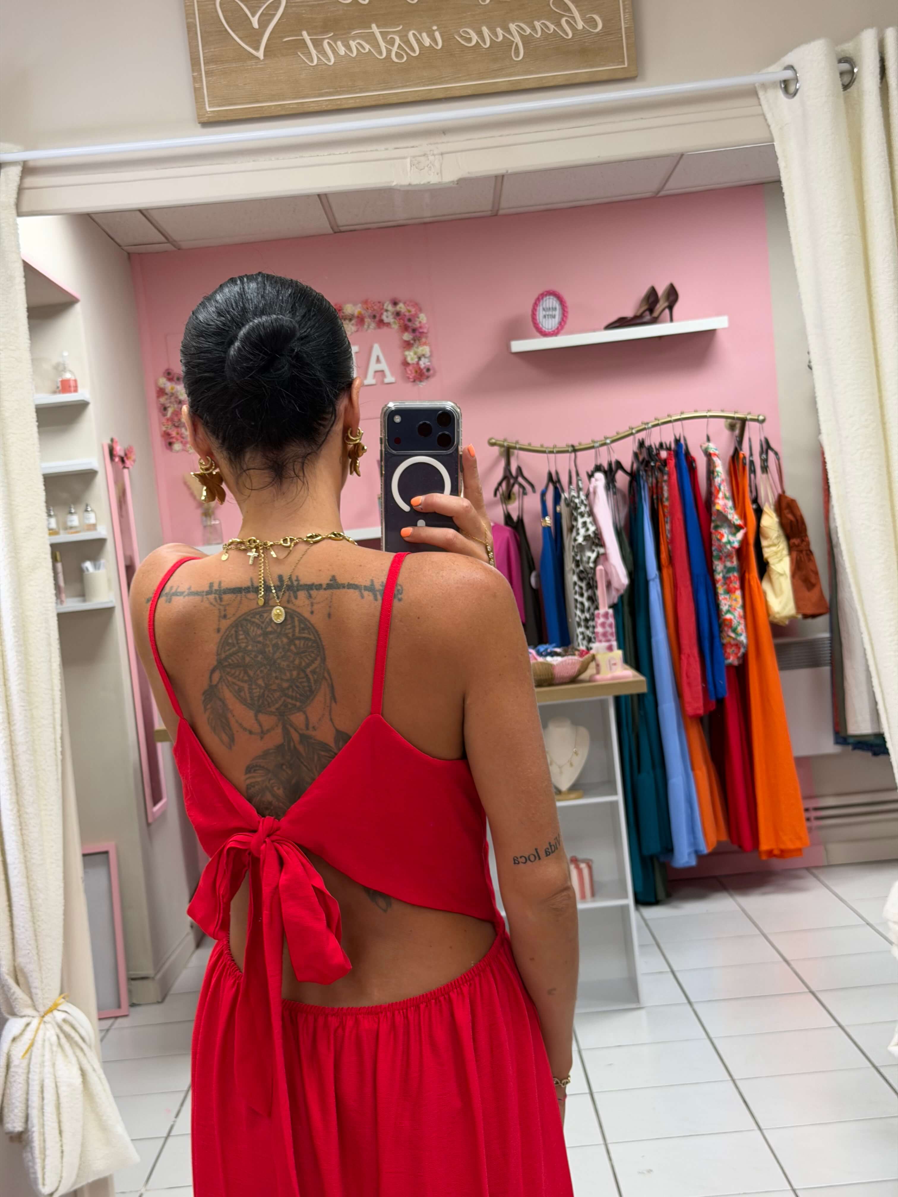 Robe dos nue avec noeud - Dolce