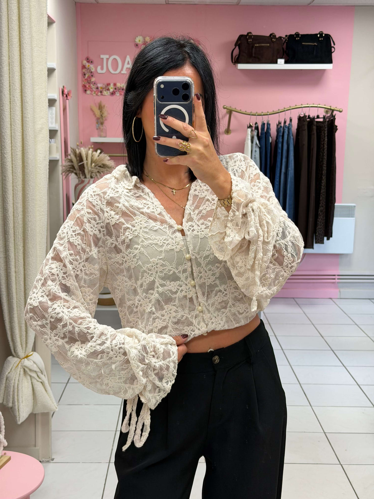 Chemise dentelle - Elyna