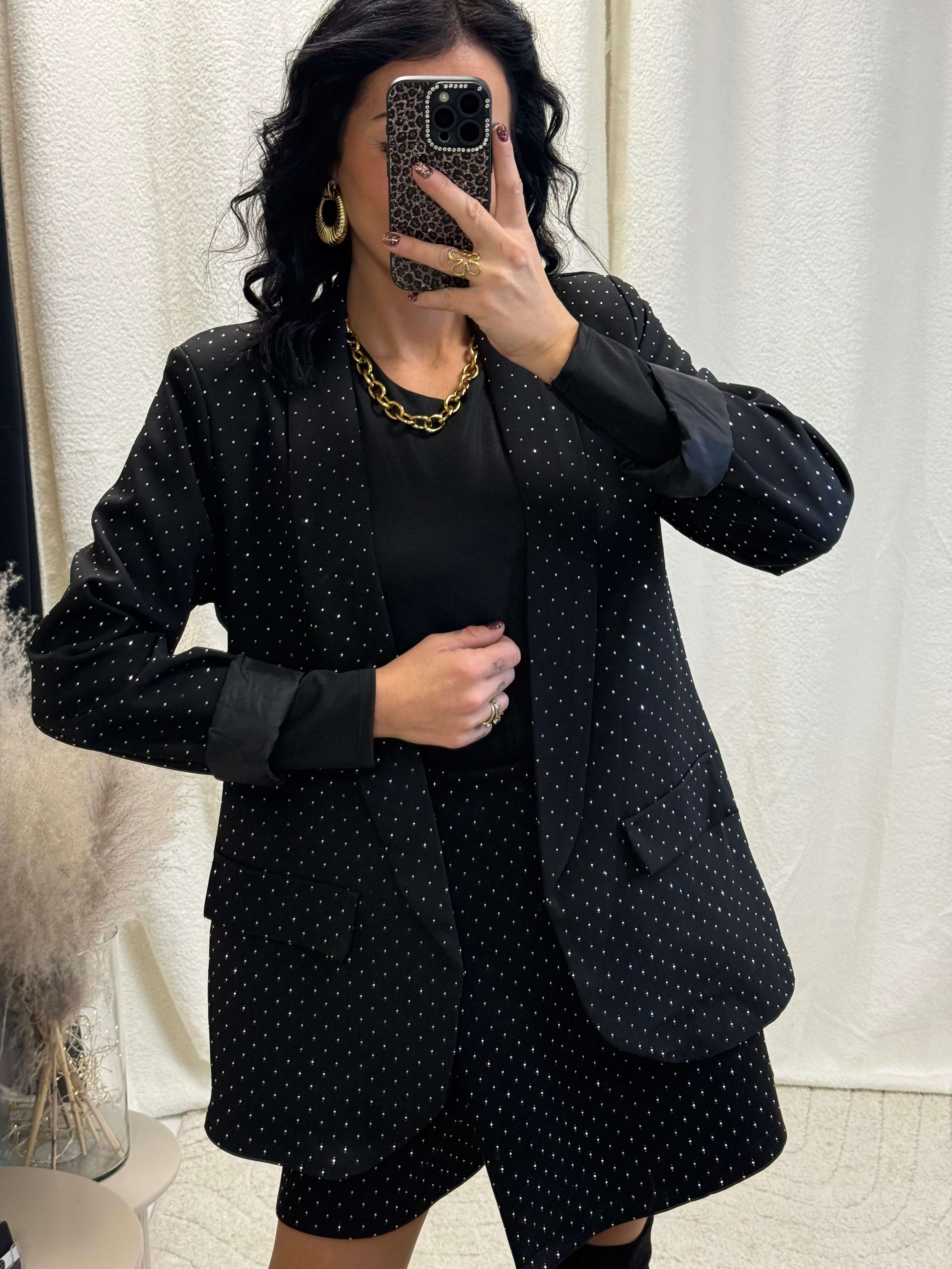 JUPE-SHORT EMY À STRASS