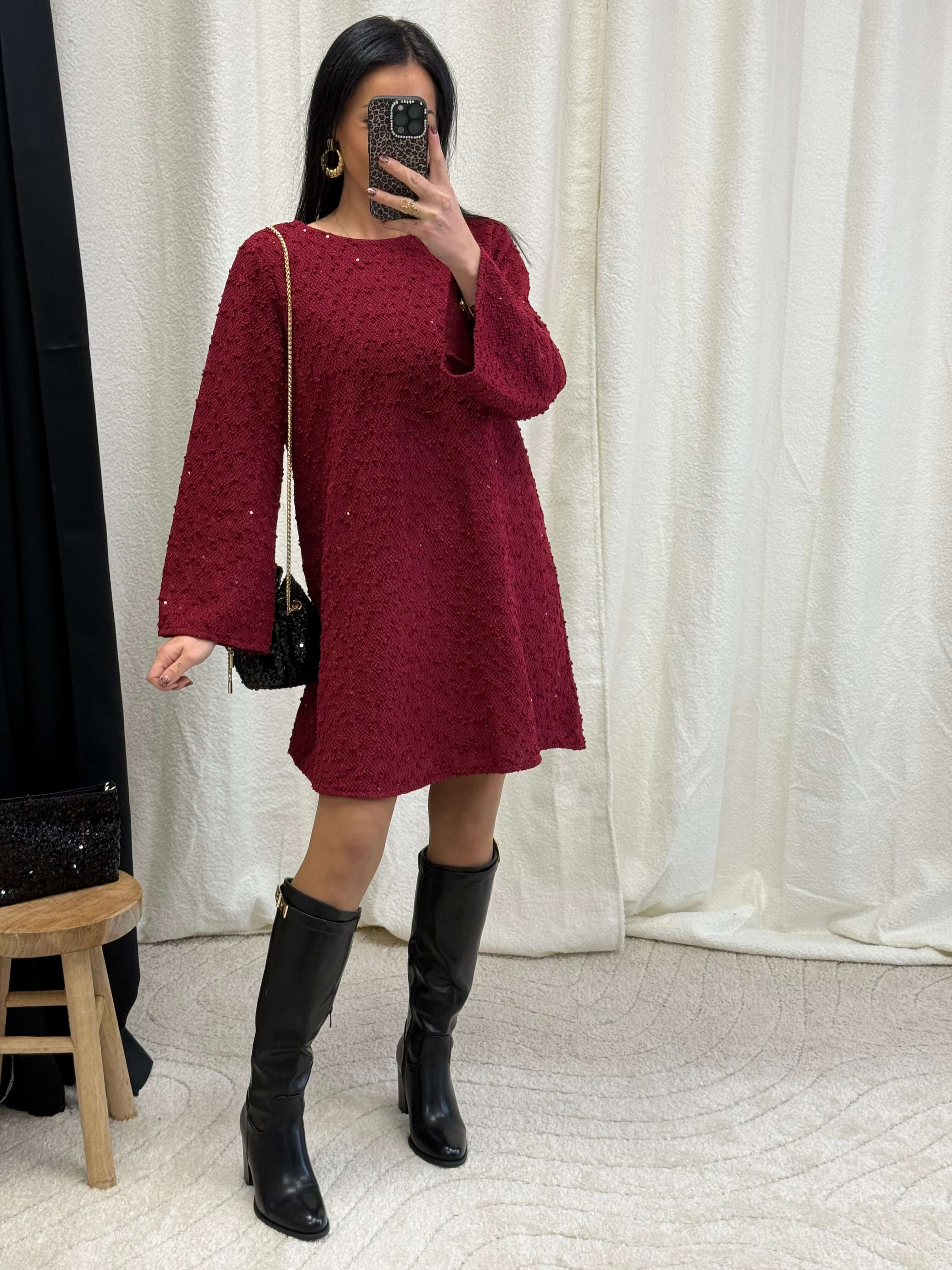Robe avec sequins