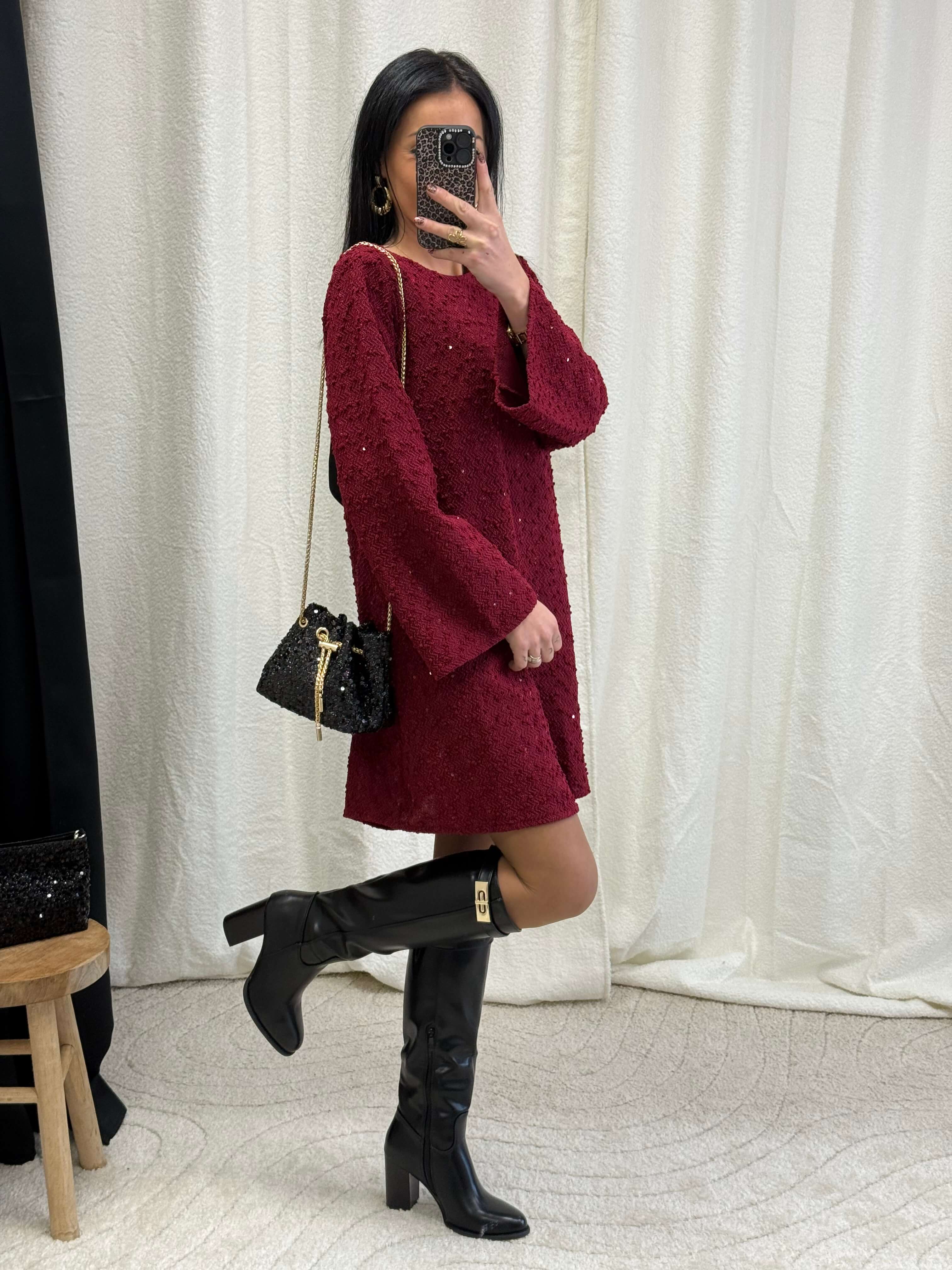 Robe avec sequins