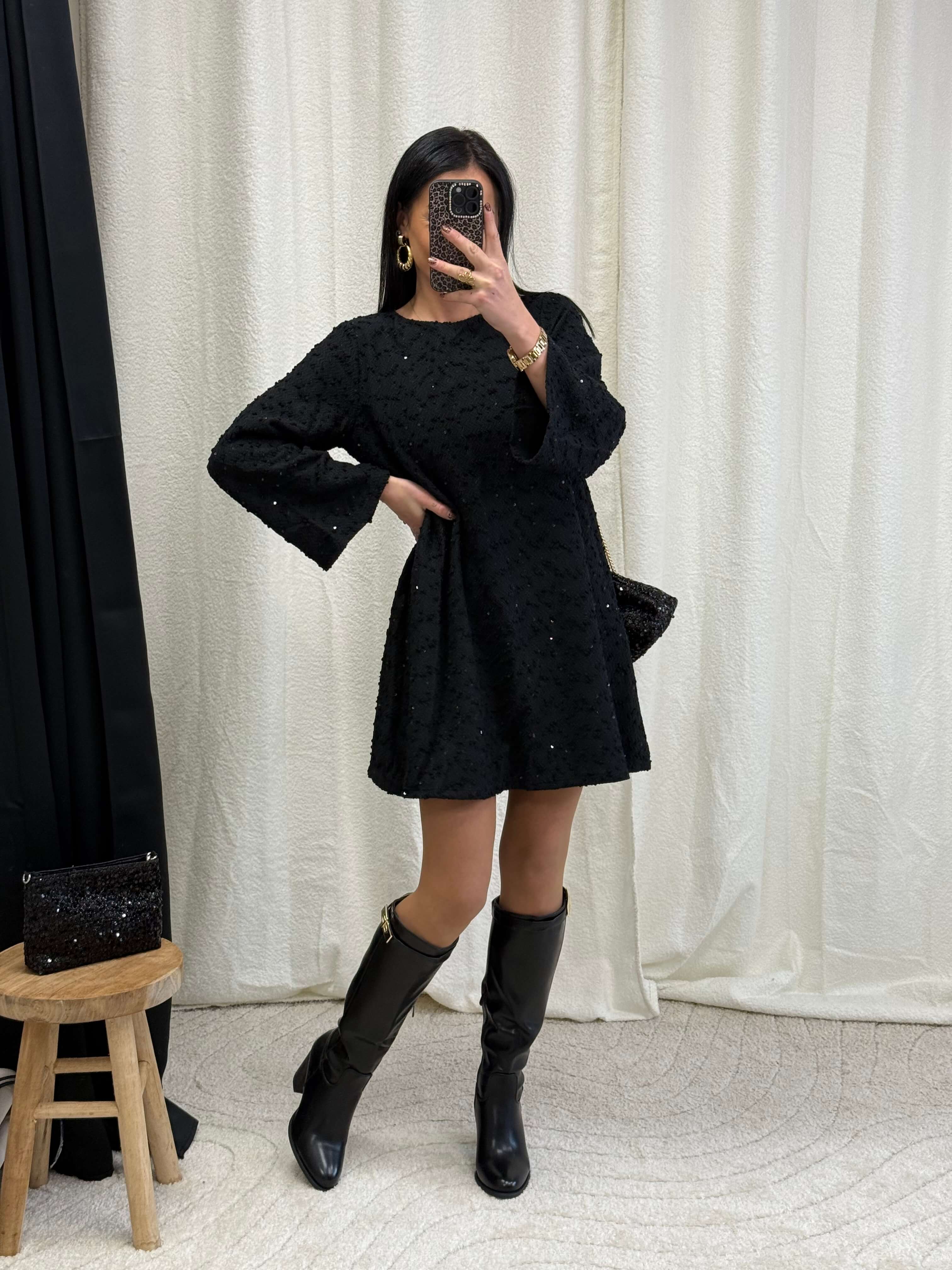 Robe avec sequins